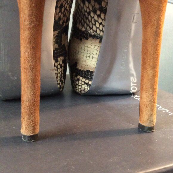 H By Halston faux snake and suede stiletto Abby pump - Picture 9 of 11